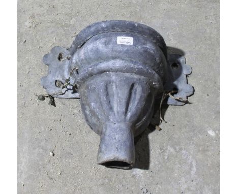 A lead hopper, 34cm high