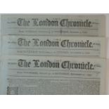 THE LONDON CHRONICLE: ACCOUNTS OF THE BATTLE OF SANTA CRUZ DE TENERIFE, 1797