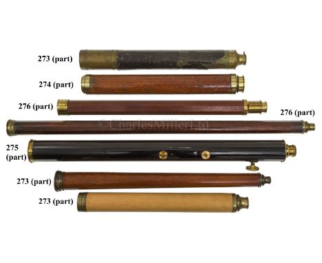 A 2½IN. REFRACTING TELESCOPE BY BROADHURST CLARKSON &amp; CO., LONDON, CIRCA 1960 the 30in. black lacquered tube with fine fo