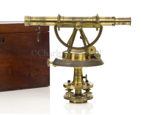 AN EARLY 19TH CENTURY THEODOLITE BY JOHN CORLESS, LONDON, CIRCA 1815 the ½in. telescope with 9in. tube, objective focus with 