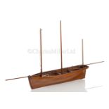 AN HISTORICALLY INTERESTING MODEL OF THE RAMSGATE HOVELLERS' LUGGER PRINCE OF WALES, BUILT BY H.