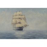 § δ KENNETH JEPSON (BRITISH, 1932-1998): The Blackwall Frigate 'Renown'; The American Black Ball