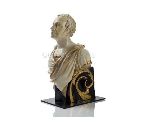 A PORTRAIT MAQUETTE OF THE FIGUREHEAD FOR H.M.S. JAMES WATT BY HELLYER &amp; SONS, PORTSMOUTH, CIRCA 1847 AND BELIEVED DISPLA