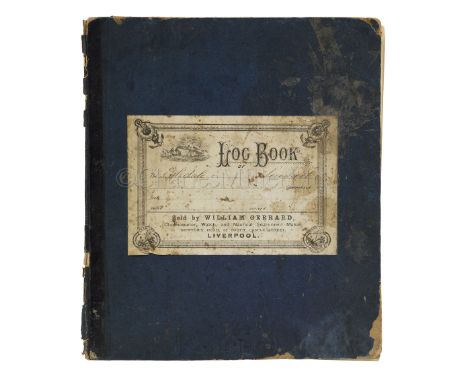 AN INTERESTING SHIP'S LOG FOR THE S.V. ESKDALE, 1883-84 possibly kept by a Mate with entries between Sunday, 21st October 188