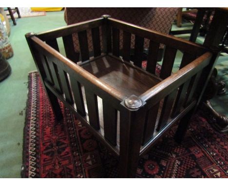 A circa 1920 oak plant trough, 53cm wide x 45cm high  