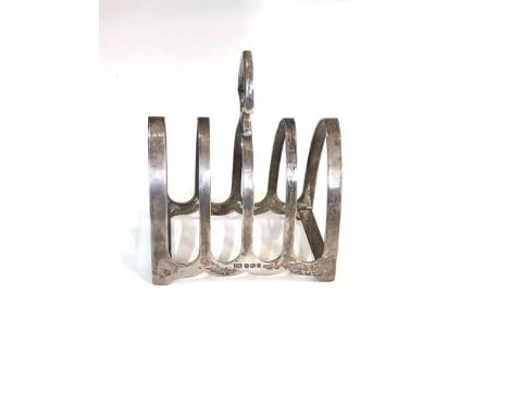 Silver toast rack sheffield silver hallmarks by edward viners weight 110g 