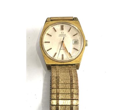 Vintage  Omega geneve automatic gents wristwatch  non  omega expanding bracelet watch is ticking but no warranty given 
