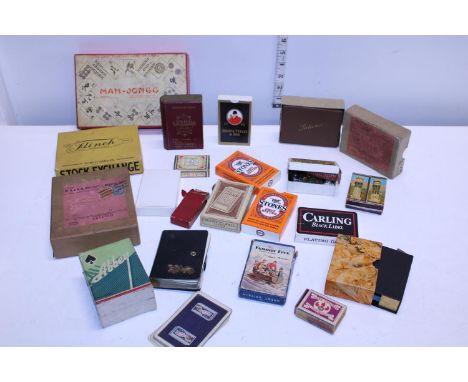 A job lot of assorted vintage games and playing cards 