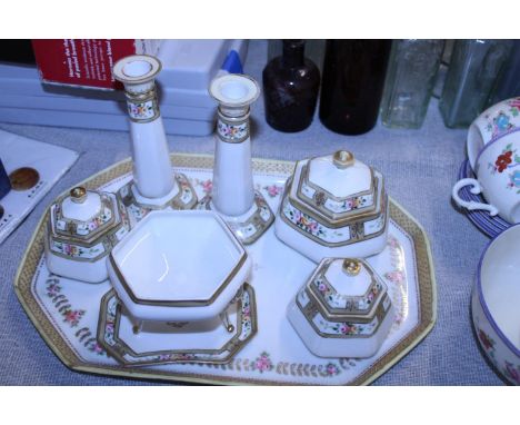 A L &amp; Co ceramic dressing table set 