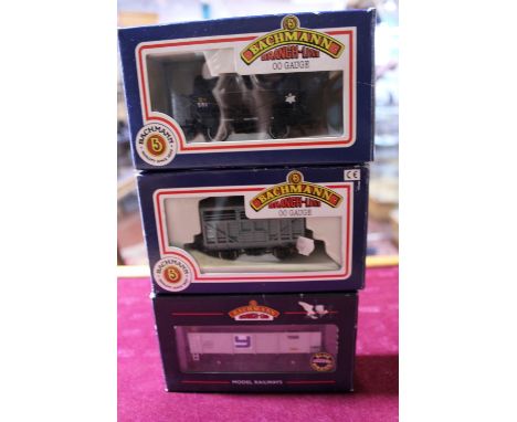 Three boxed Bachmann OO gauge wagons 