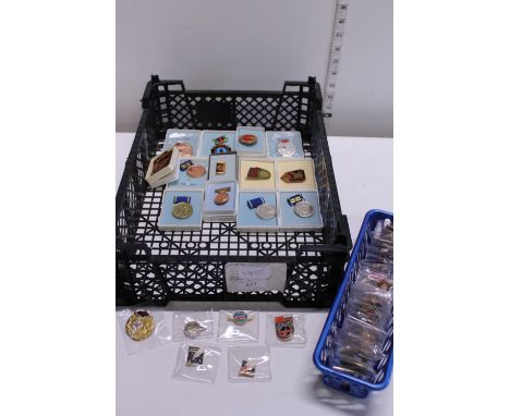 A job lot of assorted Russian enamel badges and medals 