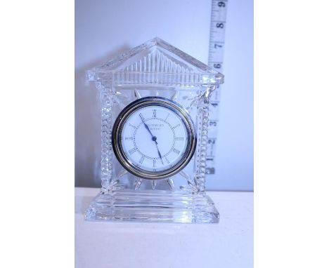 A Waterford Crystal mantle clock 