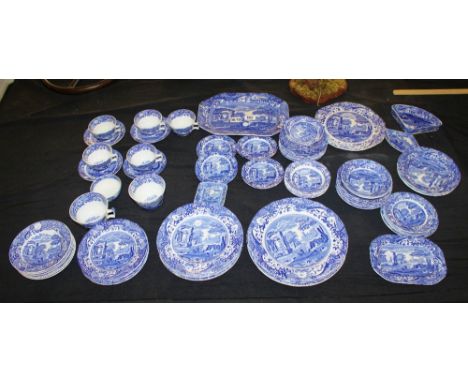 Large quantity of Spode Italian dinnerware, seventy pieces