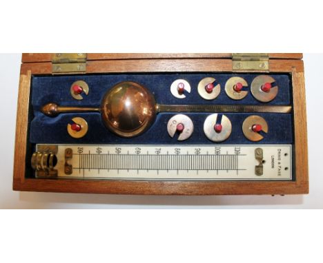 Dring & Fage vintage cased hydrometer