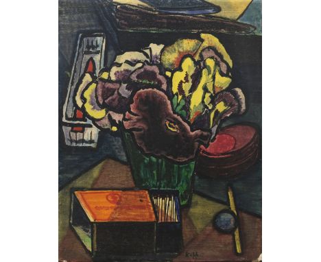 • EDMOND XAVIER KAPP (BRITISH 1890-1978) GIANT PANSIESsigned Kapp lower rightoil on panel37 x 29cm; 14 1/2 x 11 1/2in (unfram