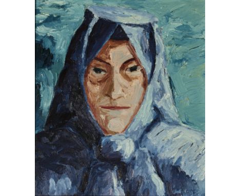 • HANS GASSEBNER (GERMAN 1902-1966) PORTRAIT OF A DALMATIAN WOMANoil on board27 x 23.5cm; 10 3/4 x 9 1/4in34 x 31cm; 13 1/2 x