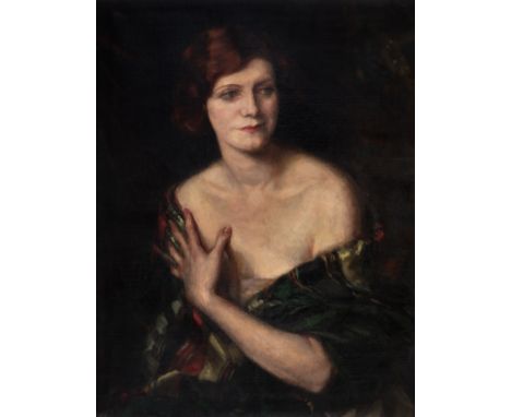 • HEDWIG PILLITZ (BRITISH-HUNGARIAN 1896-1987) PORTRAIT OF PADDY MACLEANoil on canvas69.5 x 53.5cm; 27 1/4 x 21in (unframed)