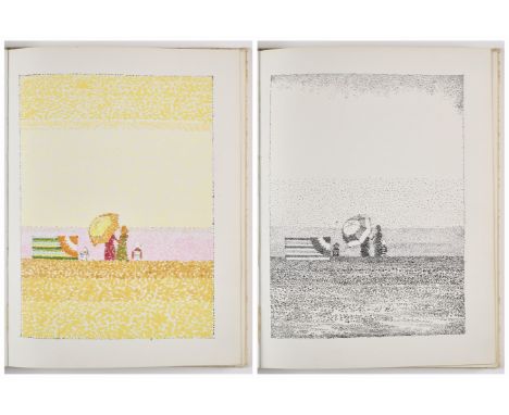 • LIONEL BULMER (BRITISH 1919-1992) TWO SKETCH BOOKS CONTAINING 25 SKETCHES INCLUDING FIGURES ON THE BEACH, BOATS MOORED ON T