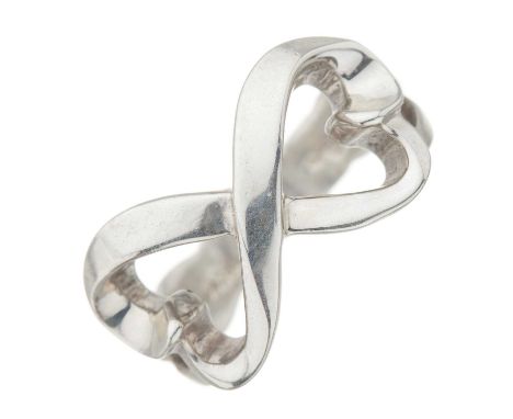 Tiffany &amp; Co. x Paloma Picasso, a silver Double Loving Heart ring, signed T&amp;Co., facsimile signature for Paloma Picas