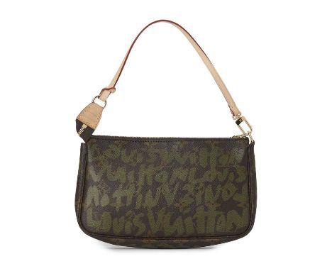 Louis Vuitton x Stephen Sprouse,  a limited edition Graffiti Pochette Accessoires handbag, designed with a monogram and graff