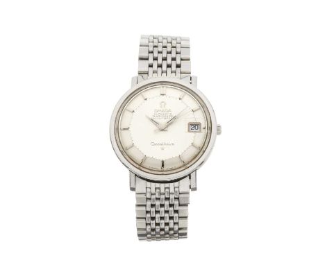 OmegaA Constellation bracelet watchCase: Signed. Stainless steel. Case number ST168.004. Length (end to end of lugs): 39.6mm.