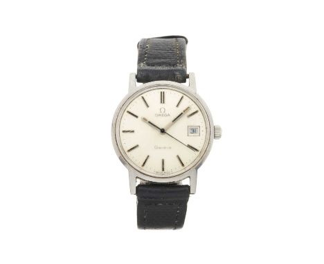 OmegaA Gèneve wrist watchCase: Signed. Stainless steel. Case number 1360098. Length (end to end of lugs): 41.4mm. Width (excl