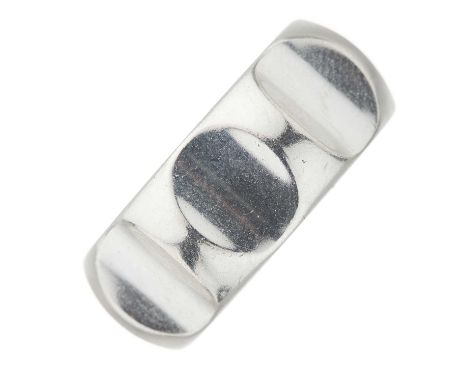 Tiffany &amp; Co. x Paloma Picasso, a silver Groove wide band ring, signed Tiffany &amp; Co., facsimile signature for Paloma 
