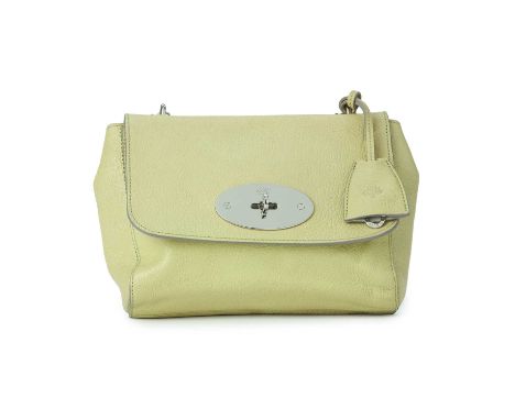 Mulberry, a Lily handbag, featuring polished silver-tone hardware, chain and interwoven leather shoulder strap, detachable cl