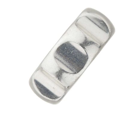 Tiffany &amp; Co. x Paloma Picasso, a silver Groove wide band ring, signed Tiffany &amp; Co., facsimile signature for Paloma 