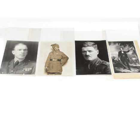 A collection of cabinet photographs and other portrait photographs of Victoria Cross recipients, some later copies, comprisin