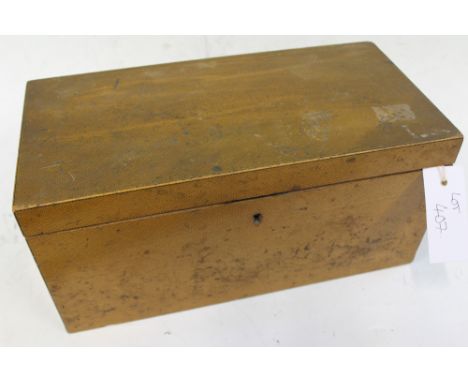 A RARE REGENCY FAUX SHAGREEN LACQUER TEA CADDY