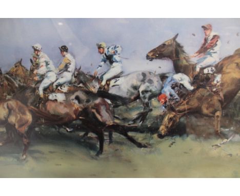 A SIGNED PRINT BY MICHAEL LYNE
