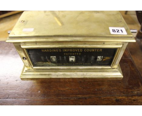 A RARE HARDY'S IMPROVED STEAM ENGINE REVOLUTION COUNTER 