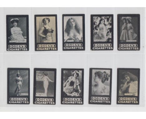 Cigarette cards, Ogden's, Actresses, 'Tabs' type, plain backs, overseas issue, Ogden's ref book item 7, Series A (149/150, mi
