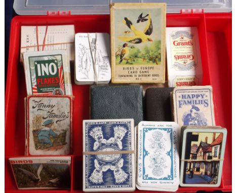 Playing cards & card games, a selection including Cow & Gate Happy Families, un-named Funny Families cards, Ino Flakes Advert