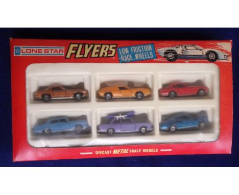 Lone Star Flyers Six-Piece Gift Set, comprising Gran Tourismo, Lotus Europa, Maserati Mistrale, Vauxhall Firenza, Taunus 12M,