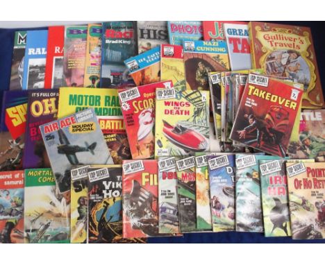 Comics/Annuals, selection inc. Top Secret Picture Library, 26 issues, incomplete run between nos 1-36 (including nos 1 & 2), 