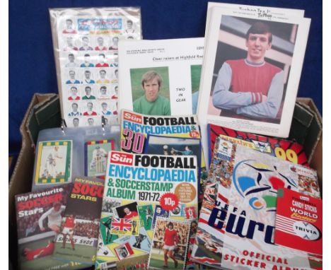 Trade cards, selection of mostly football related items, mainly albums containing part sets, some empty albums also noted, va