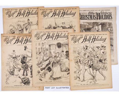 Ally Sloper's Half-Holiday (1893) 454-505. Complete year including Ally Sloper's Christmas Holidays 1893 Extra Number with Gr