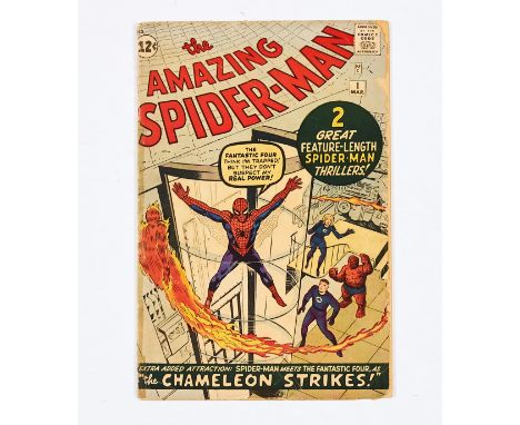 Amazing Spider-Man 1 (1963). Cents copy. Light staining to cover, Marvel chipping to right-hand cover edge with some loss. Re