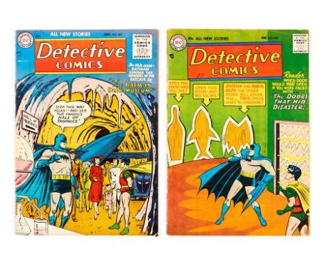 Detective (1955-56) 223, 238. # 223 has 2 ins lower spine split [vg-], 238 light cover stain [fn] (2). No Reserve