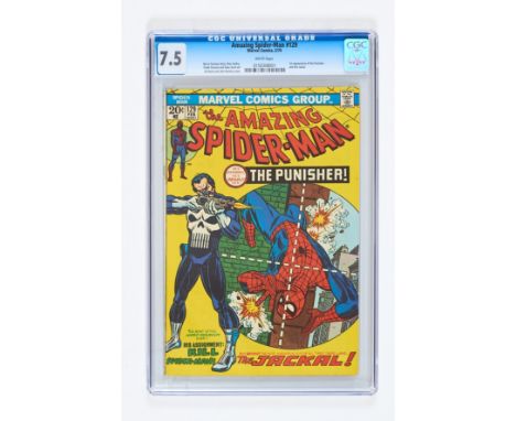 Amazing Spider-Man 129 (1974). CGC 7.4. White pages. Light ink smudge to top back cover. No Reserve
