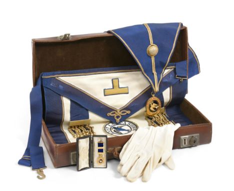 The Masonic Regalia of Brother George Colborne Dickinson From the East Lancashire Coronation Lodge, Blackburn, No. 3479, comp