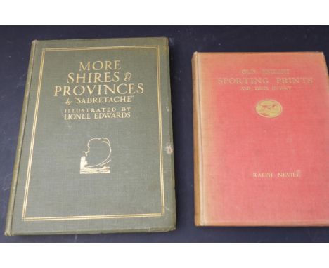 Two 1920s sporting volumes:1. 'Old English Sporting Prints and Their History - Ralph Nevill, (The Studio 1923, limited editio