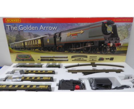 A 00 scale Hornby train set, 'The Golden Arrow': limited edition 1,728 of 2,000, complete with TrakMat and paperwork