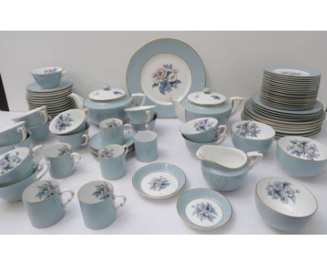 A circa 1970s Royal Worcester 'Woodland' tea and dinner service comprising:two tea pots;13 teacups and saucers;6 coffee cans 