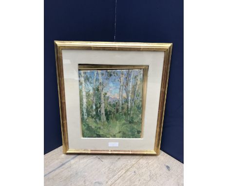 DIANA M ARMFIELD 1920- Oil on board 'Creek Ranch, Wilson, Wyoming' signed with initials lower left, titled on Fosse gallery, 