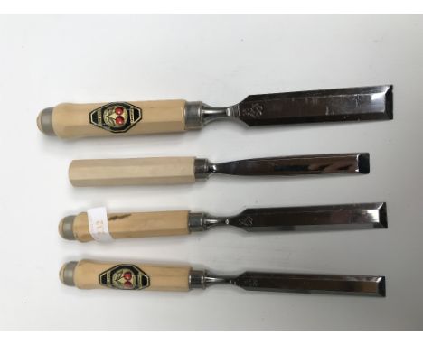 3 Bevel edged, 1 guaged chisel Kirsch 