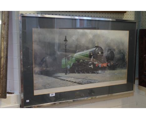 A David Shepherd pencil signed print 'Flying Scotsman'  
