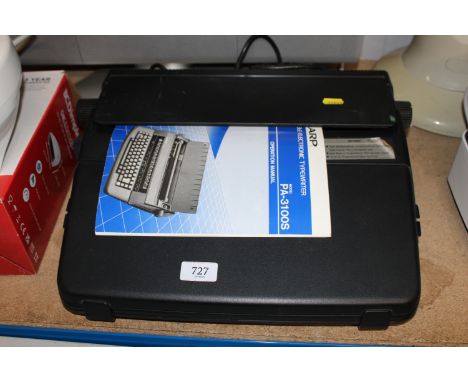 A Sharp electric typewriter